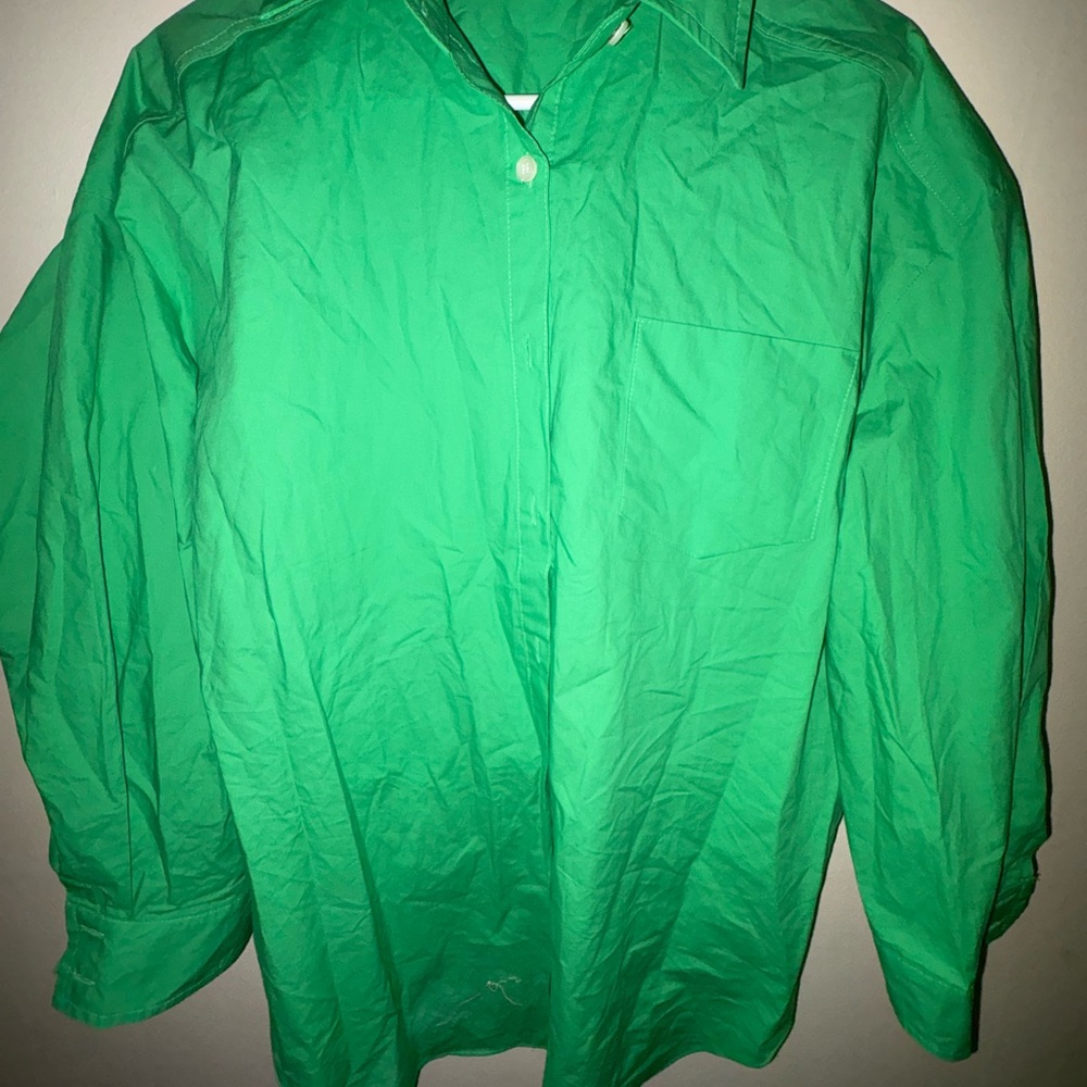 Frankie Shop Vibrant Green Shirt